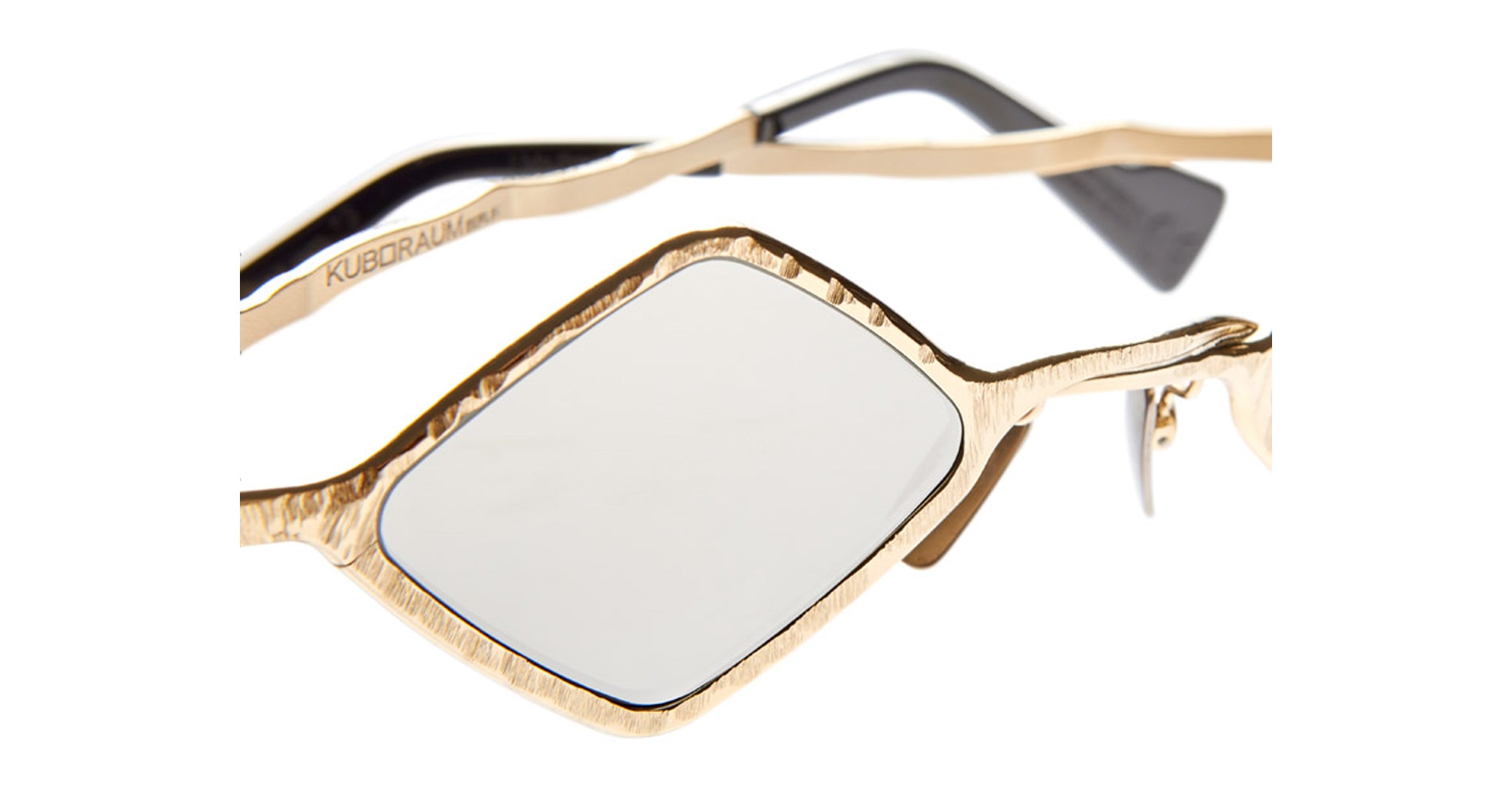 Kuboraum Z14 in Color GL SI Gold with Silver Lens KRSZ14GL000000SI