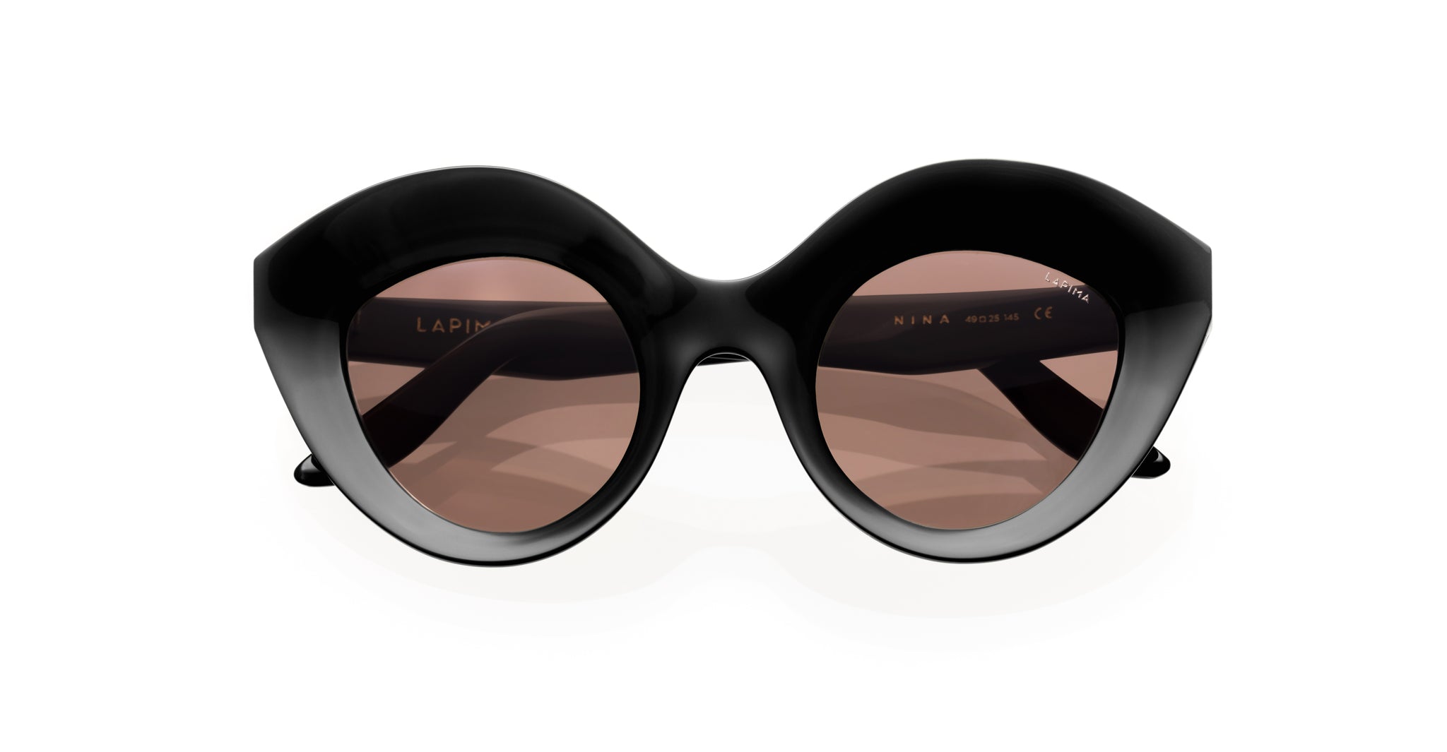 Lapima Nina Sunglass in Black Solid 1031272705