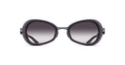 The Matsuda 10616H are oversized black sunglasses with rounded frames and gradient dark-to-light lenses, shown against a plain white background.
