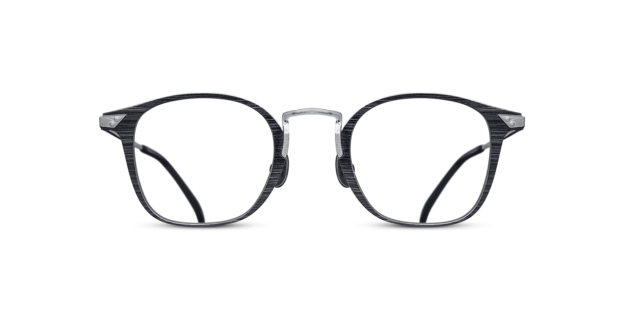 Matsuda 2808H Version 2 in Black and Brushed Silver 2808H