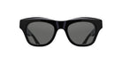 Matsuda M1027 black thick-framed sunglasses with large dark-tinted lenses, displayed facing forward on a white background.