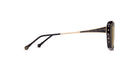 Side view of Matsuda sunglass model M2070 in black with brown lenses