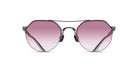 The Matsuda M3140 (Copy) sunglasses feature a classic aviator style with thin black frames and pink gradient lenses, displayed on a white background.