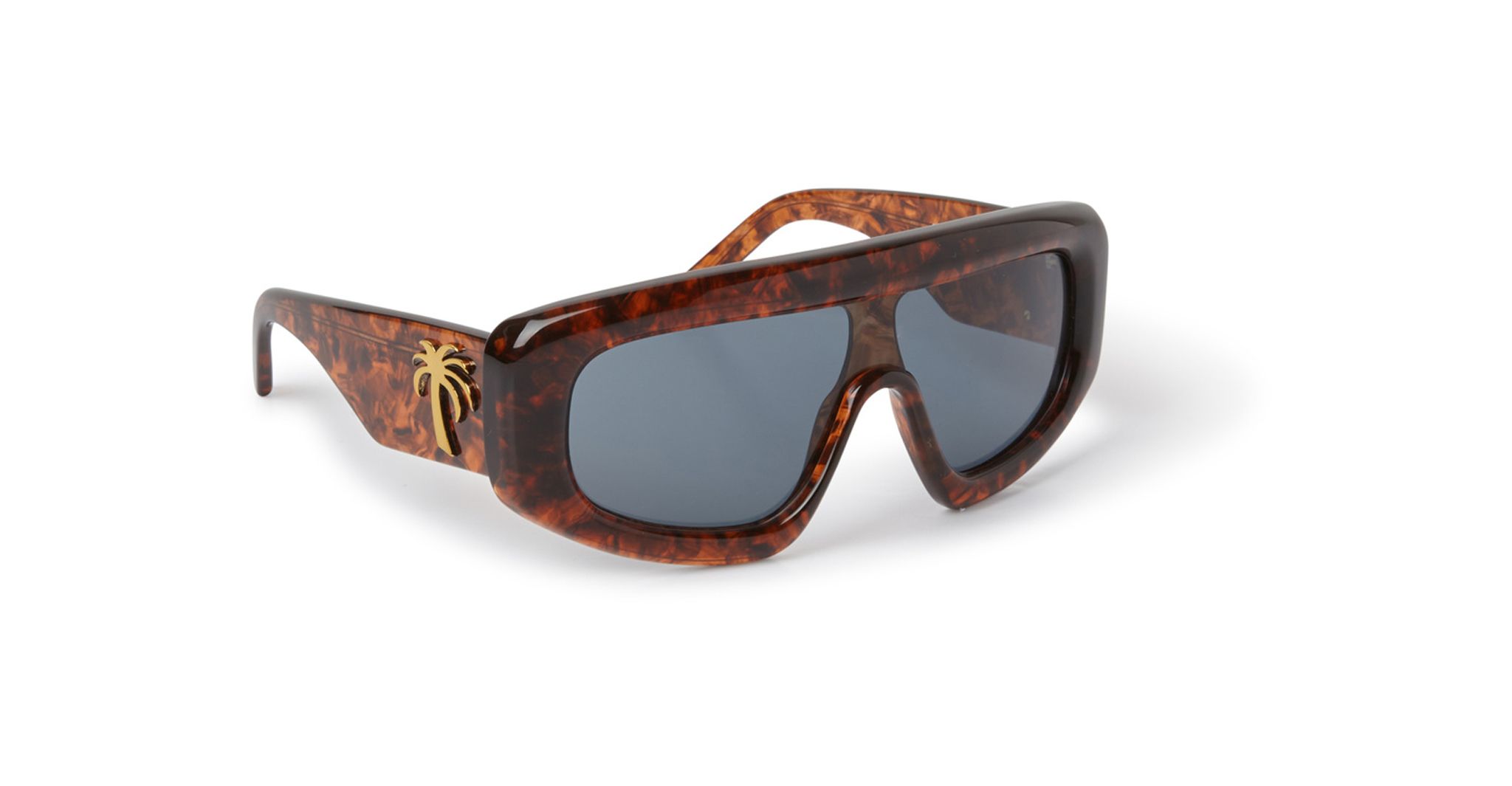 Palm Angels Carmel in Dark Havana with Blue Lenses PERI014F22PLA0016045