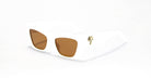 Palm Angels Hermosa Sunglass in White PERI012F22PLA0010160