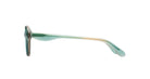 Paloceras sunglasses with a translucent green acetate frame and matching green-tinted lenses, shown from a side profile view.