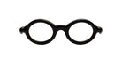 Black Oval Paloceras Nouvelle Fiction R2 with rounded volumes front view
