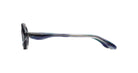 Paloceras R2 oval optical eyeglasses in Vapor Dust, a marbled blue, teal and smoky gray acetate, side view