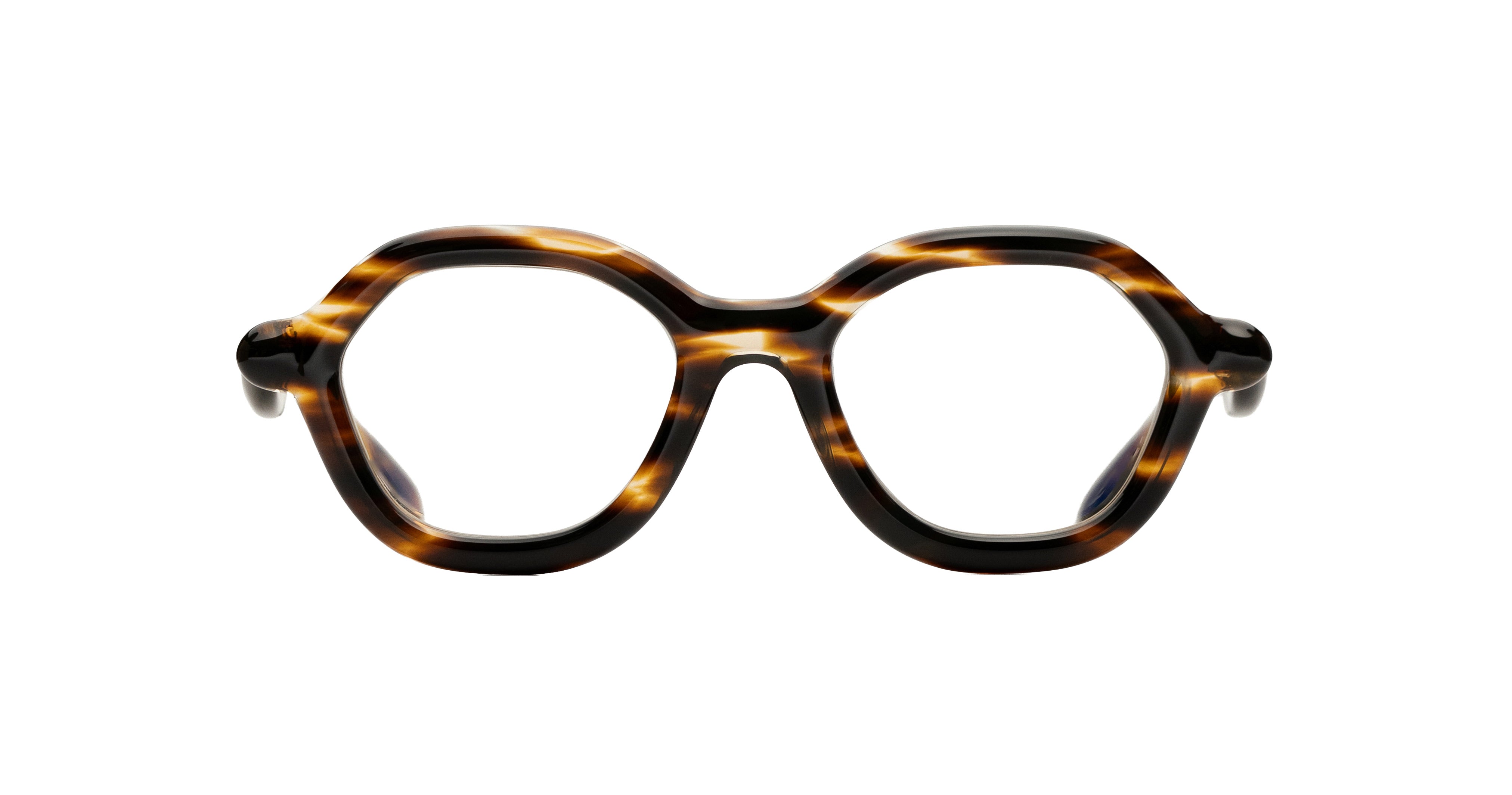 Paloceras nouvelle fiction C2 eyeglasses in leopard lace tortoise front view