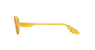 Paloceras Nouvelle Fiction R2 Melon Dust sunglasses in a warm translucent golden yellow frame with slim curved temples, side view