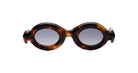 A pair of oval Paloceras model RX sunglasses with a classic tortoiseshell acetate frame, front view