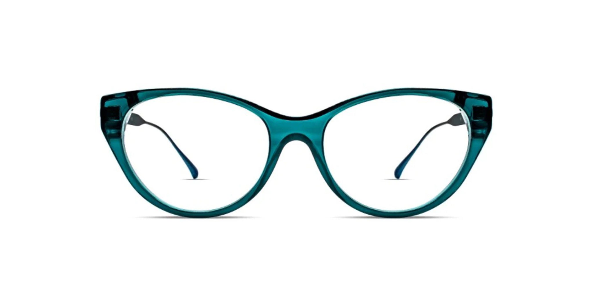 Thierry Lasry Enemy Optical Frame in Color Emerald Green