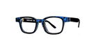 Profile of Thierry Lasry Hormony Optical Frame in Color Marble Blue
