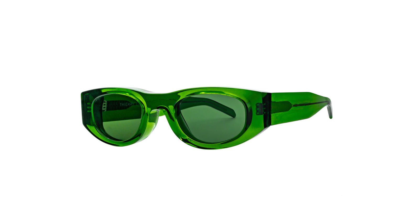 Thierry Lasry Mastermindy Sunglass in Color Green