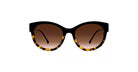 Front of Thierry Lasry Peachy Sunglass in Color Black and Tortoise