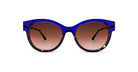 Front of Thierry Lasry Peachy Sunglass in Color Blue