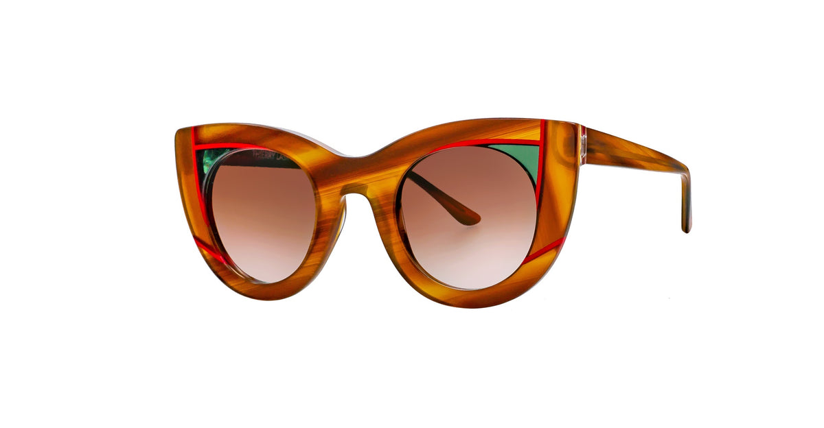 THIERRY LASRY Tortoiseshell Cat-Eye Sunglasses with Brown Lenses Thierry Lasry Consistency – Dan Deutsch Optical Outlook main image 3