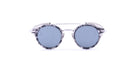 Thom Browne Sunglasses with mesh side shields Model 804 in Grey Tortoise with Silver Titanium and