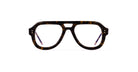 Thom Browne 925 oversized tortoiseshell eyeglass frames, front angle view, designer eyeglasses by Thom Browne.
