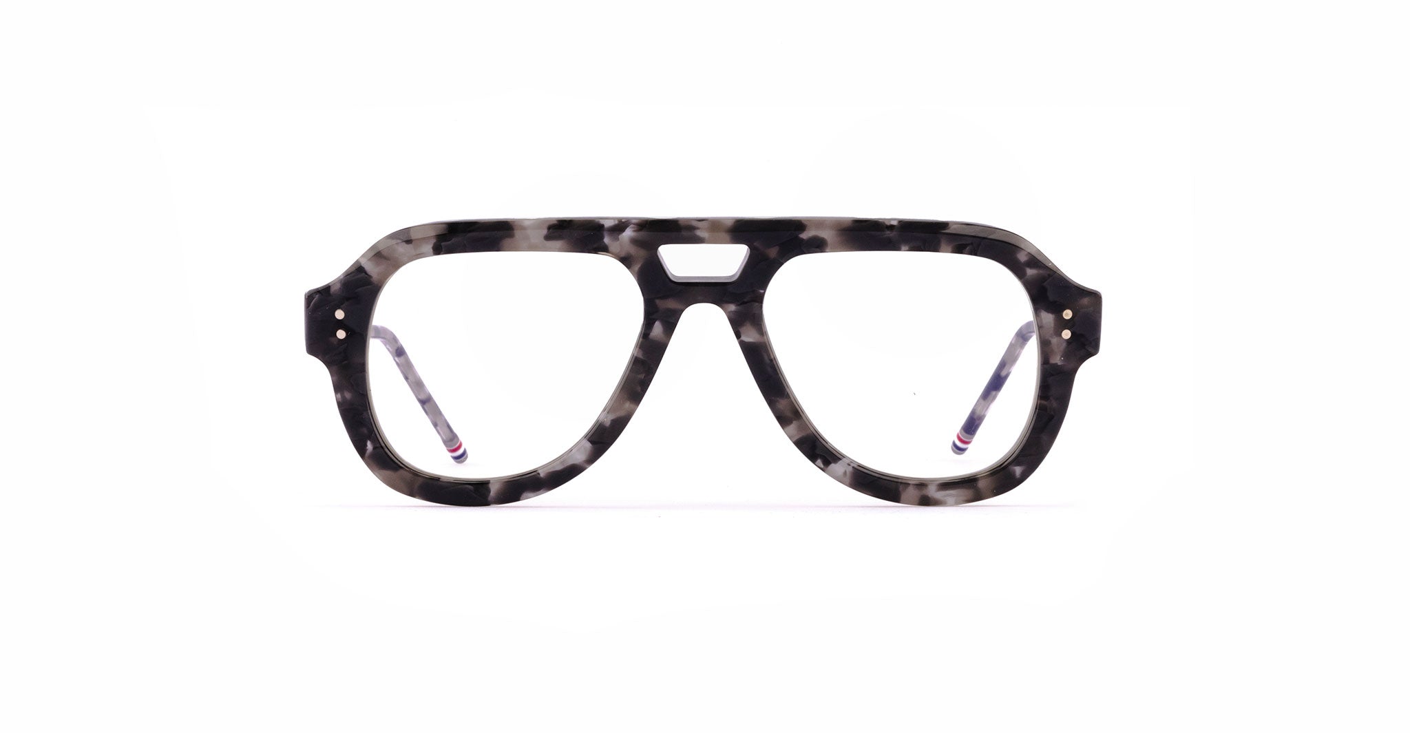 Thom Browne 923 Eyeglasses in Grey Tortoise