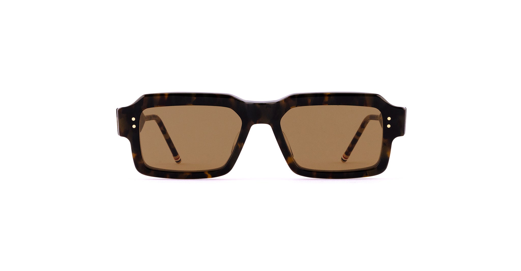 Thom Browne 924 Rectangular Sunglasses in Tokyo Tortoise