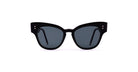 Thom Browne 925 cat-eye sunglasses with dark lenses, side view, featuring a bold frame.