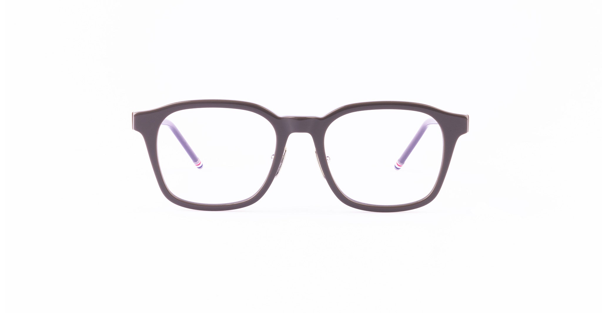 Thom Browne 934 square eyeglass frames with clear lenses, front view, designer eyeglasses by Thom Browne.