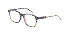 Thom Browne 934 rectangular tortoiseshell eyeglasses, front view, with straight arms and clear nose pads.