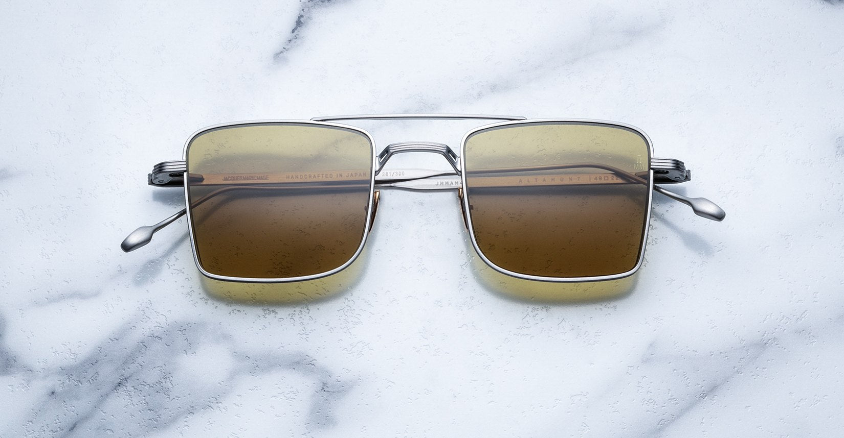 Jacques Marie Mage Altamont style sunglasses in Silver