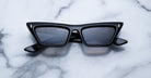 Jacques Marie Mage Debbie Black Cateye Sunglasses in colorway Noir JMMDB-01