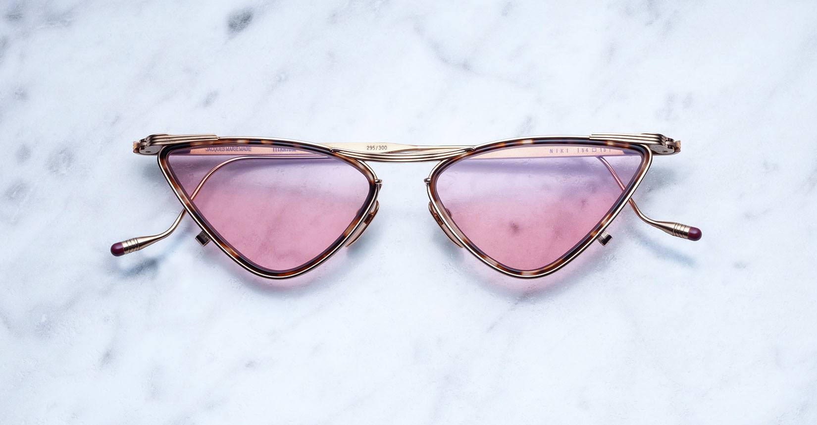 Jacques Marie Mage Niki Sunglasses in Nude JMMNK-56