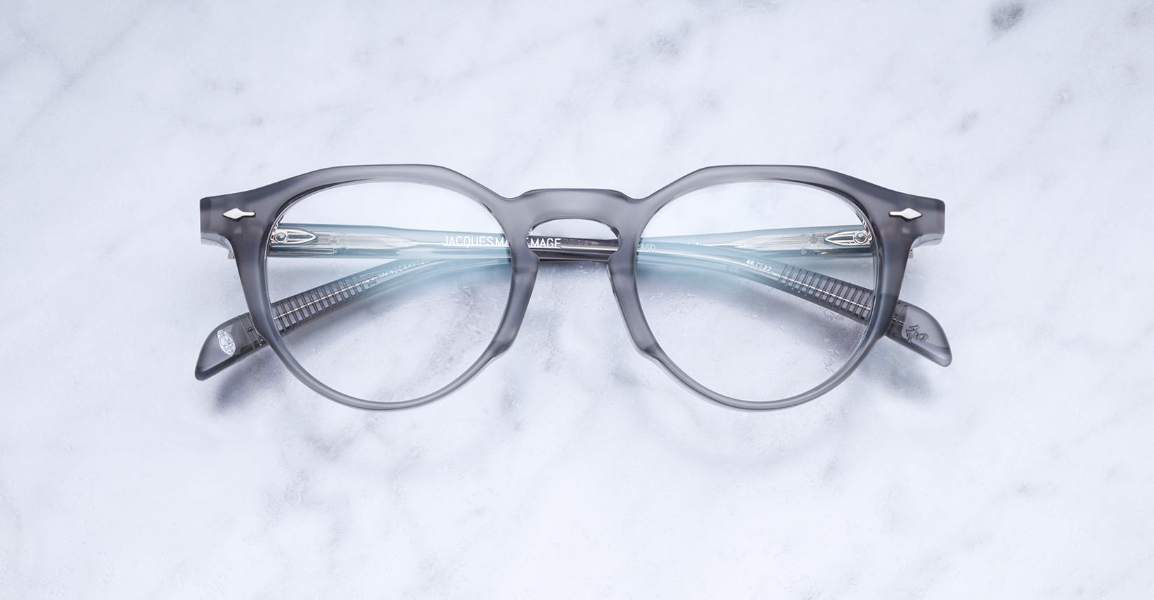 Jacques Marie Mage Sheridan eyeglasses in Charcoal JMMSRRX-2F