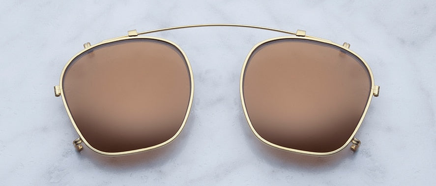 Jacques Marie Mage Zephirin Clipon in Gold with Bronze Lenses JMMZPC-6