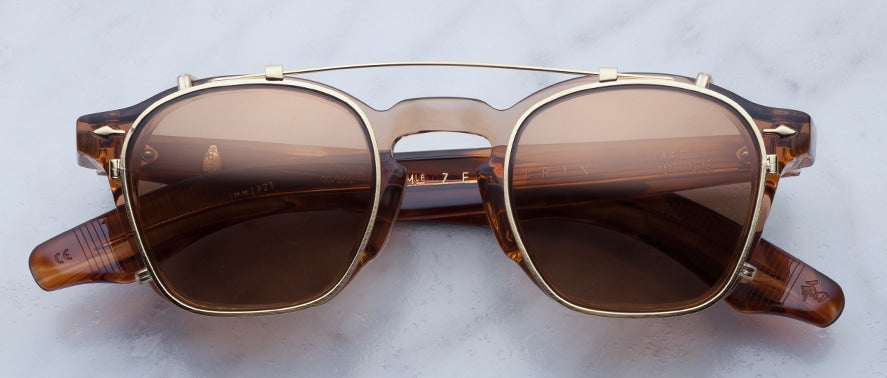 Jacques Marie Mage Zephirin Clipon in Gold with Bronze Lenses JMMZPC-6