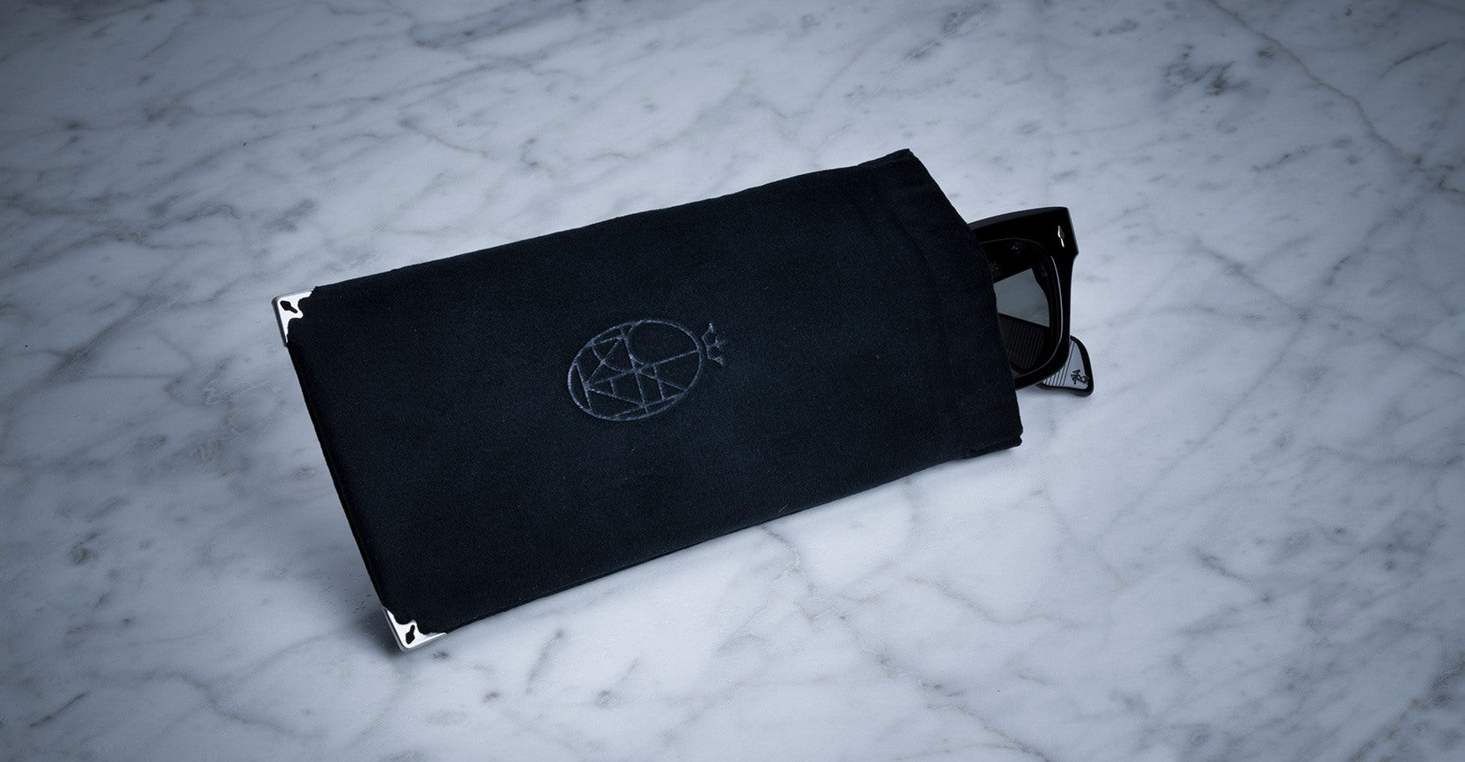 Jacques Marie Mage Soft Velvet Pouch in Black JMM-ACCS-014