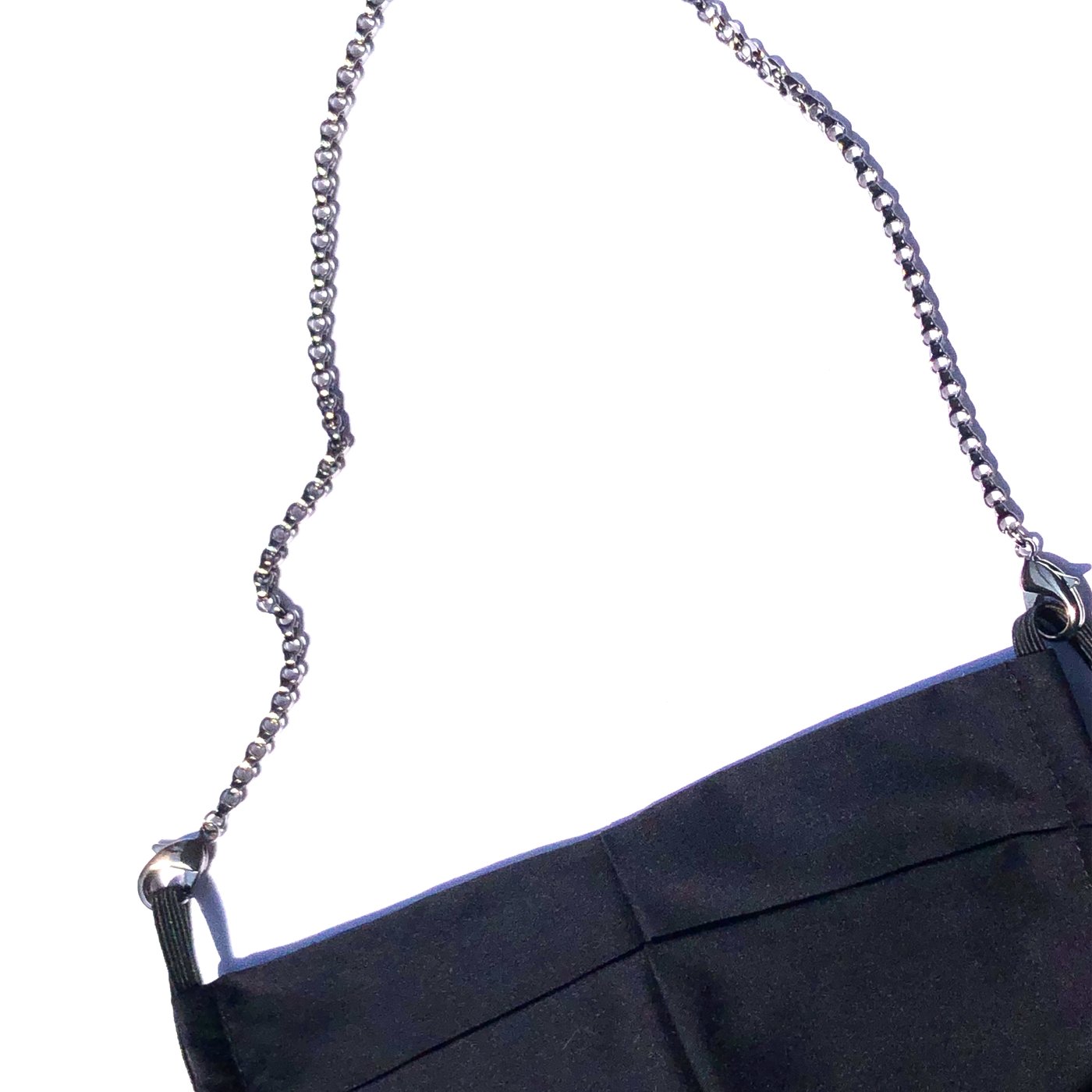 La Mask by Laloop Gunmetal Steampunk Necklace Chain for Facemasks