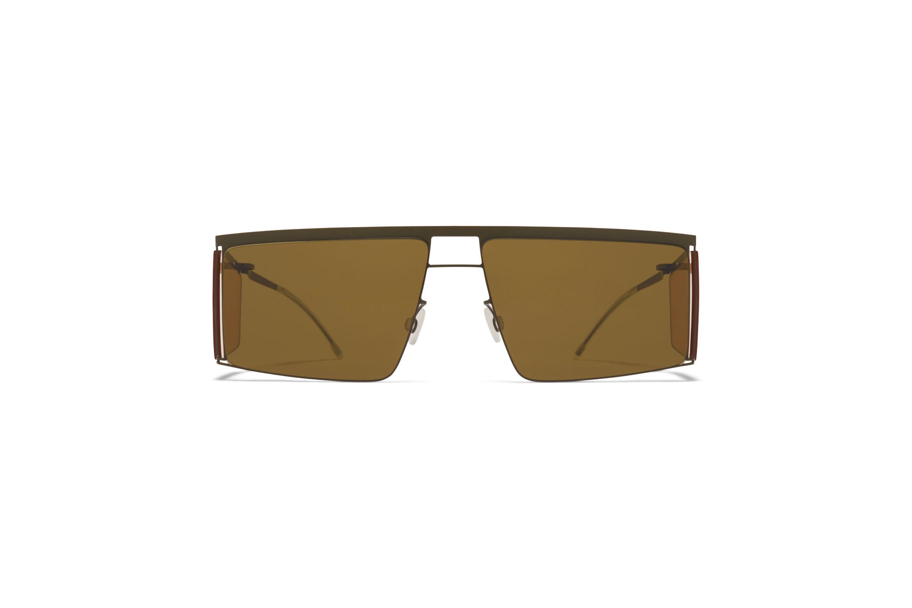 Mykita x Helmut Lang HL001 in color 870 Camo Green with Jelly Yellow Sides 1509524