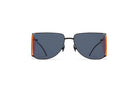 Mykita x Helmut Lang HL002 Sunglasses in Color 871 Black with Fluo Pink Sides