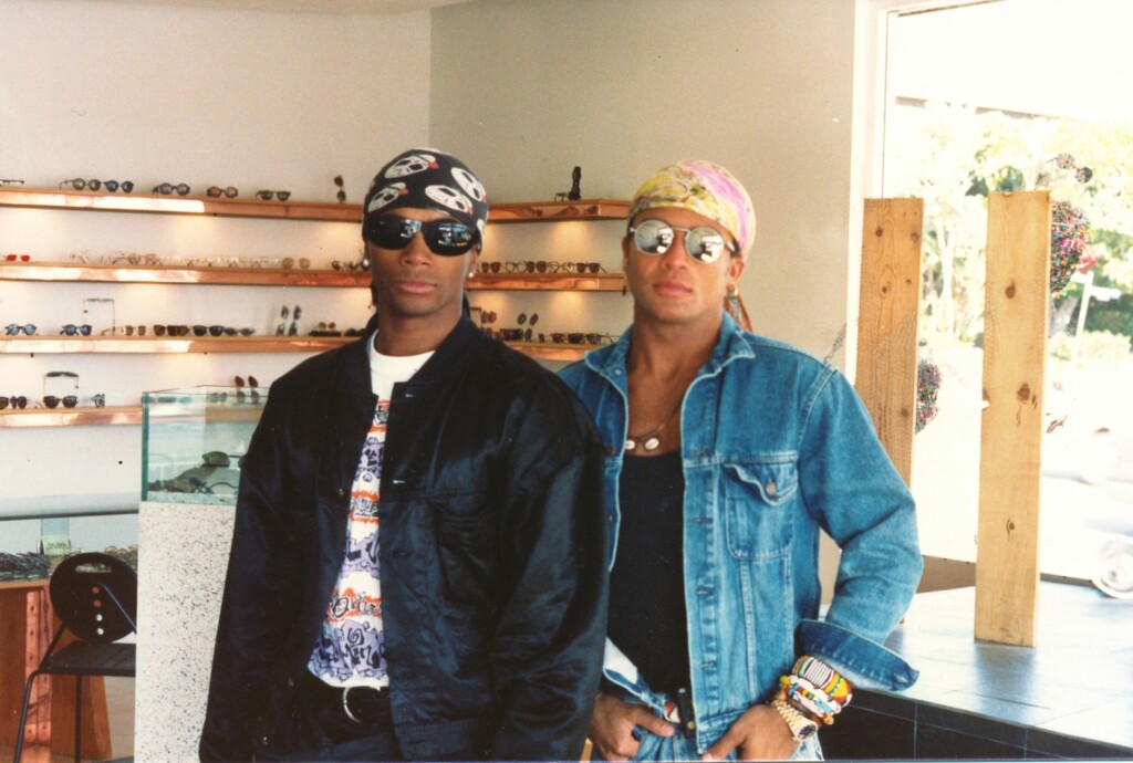 Milli Vanilli at Dan Deutsch Optical Outlook West Hollywood