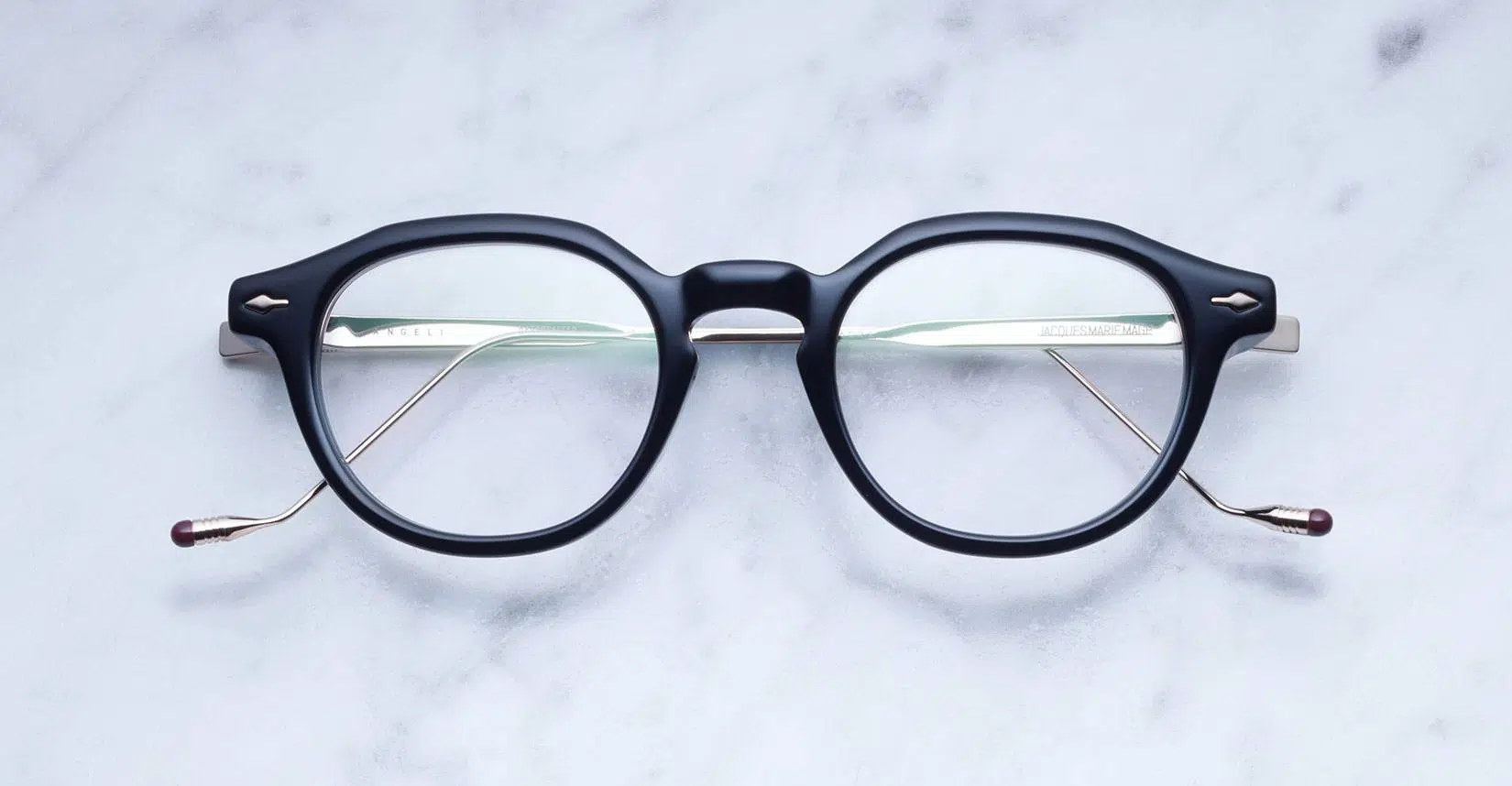 Jacques Marie Mage Angeli style eyeglasses in Black