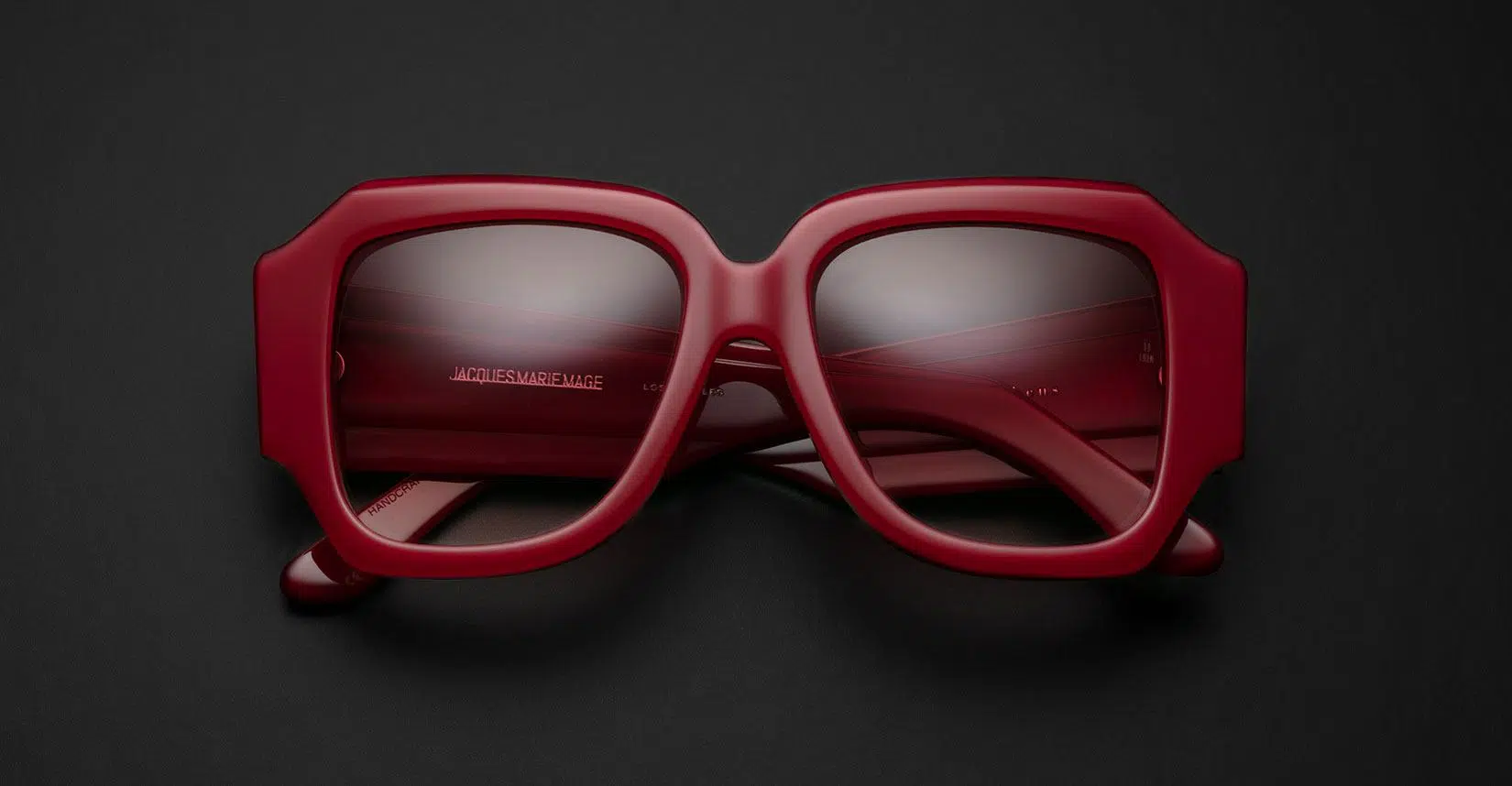 Gloria in color way Le Rouge. A collaboration between Jacques Marie Mage and Olivier Theyskens available at Dan Deutsch