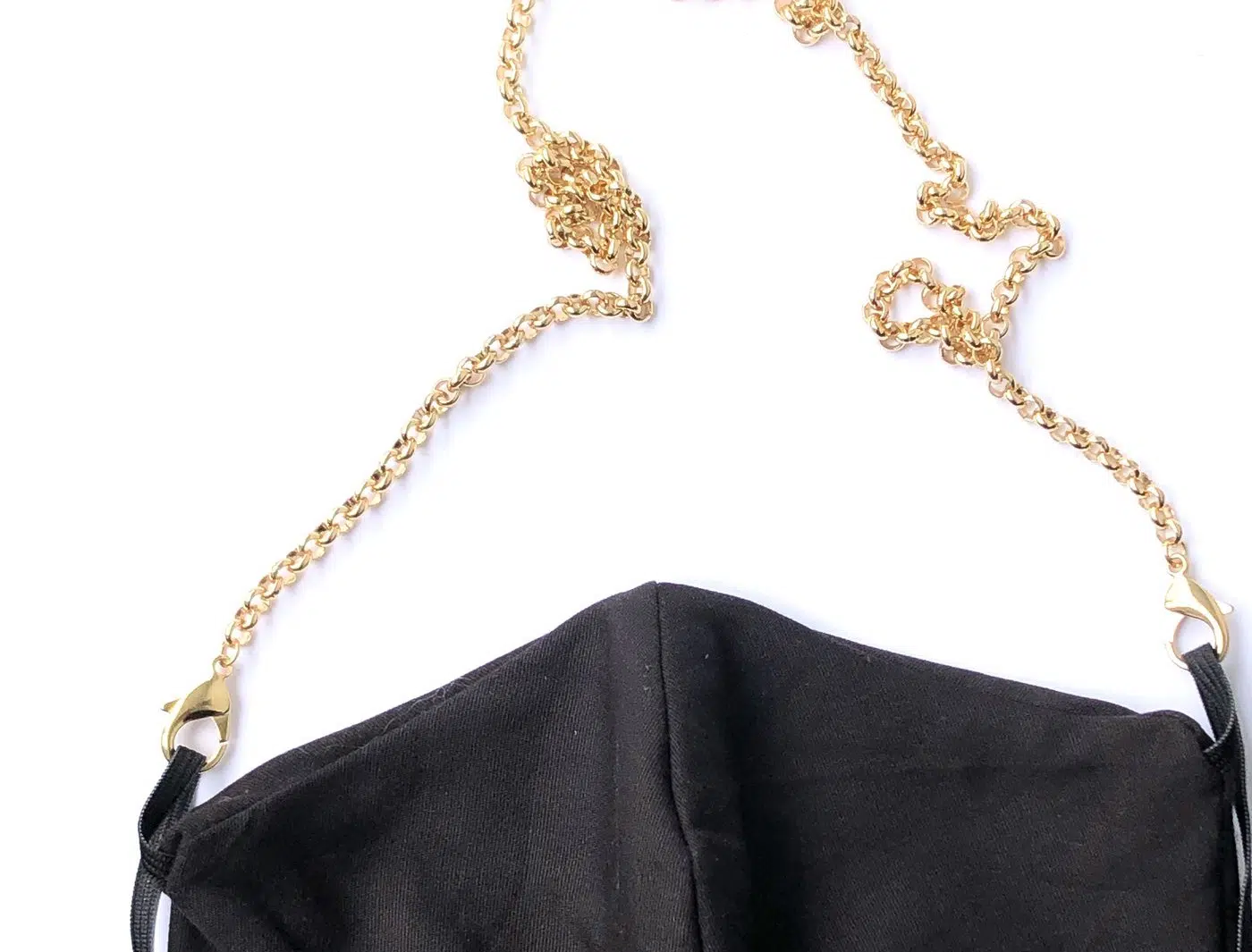 La Mask by Laloop Gold Plated Rolo Chain Necklace Chain for Facemasks