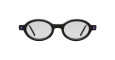 Front View of Kuboraum P6 Sunglass in Color BM Black Matte