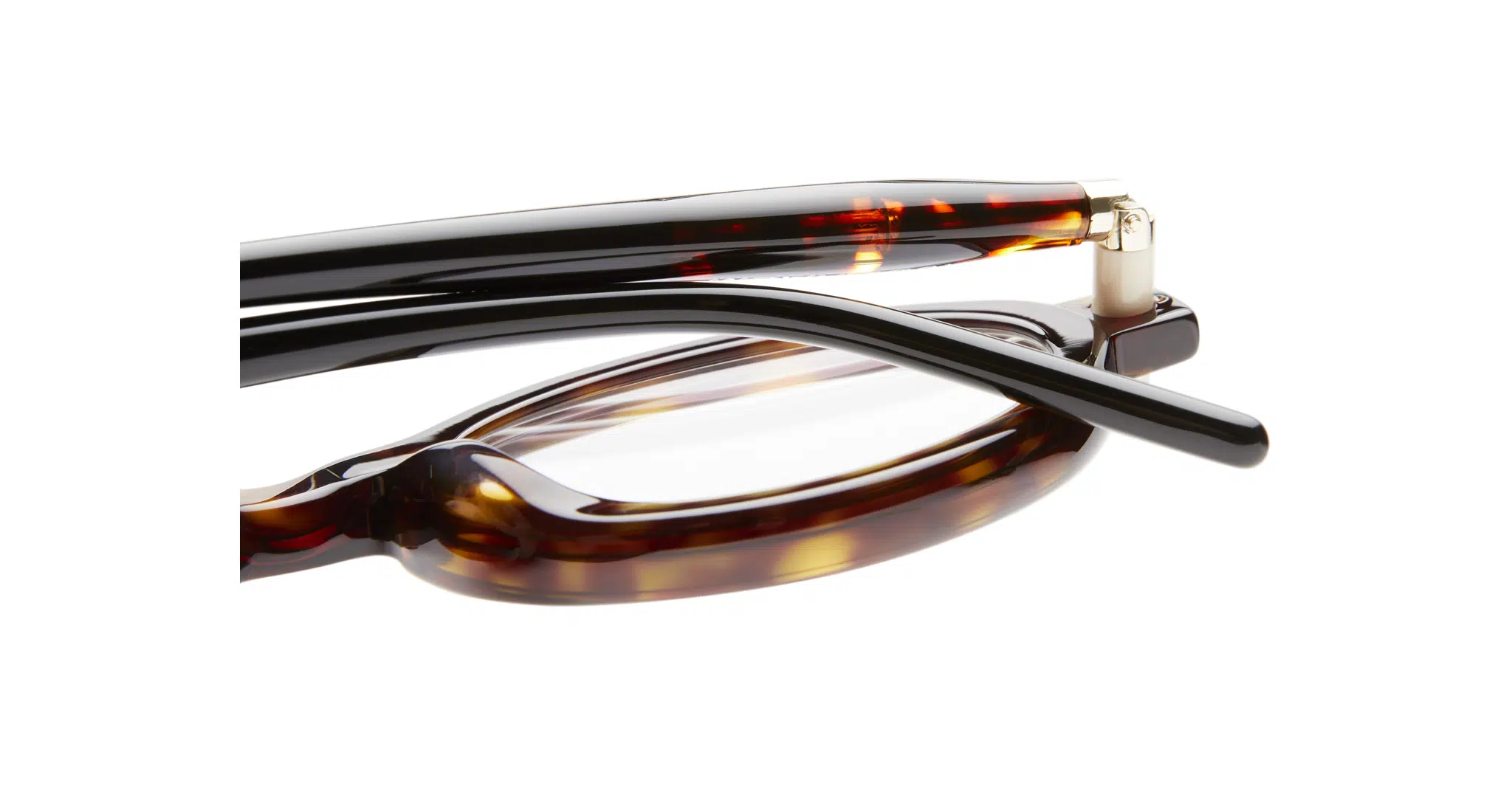 Folded Detail of Kuboraum P6 Optical Frame in Color TI Tortoise