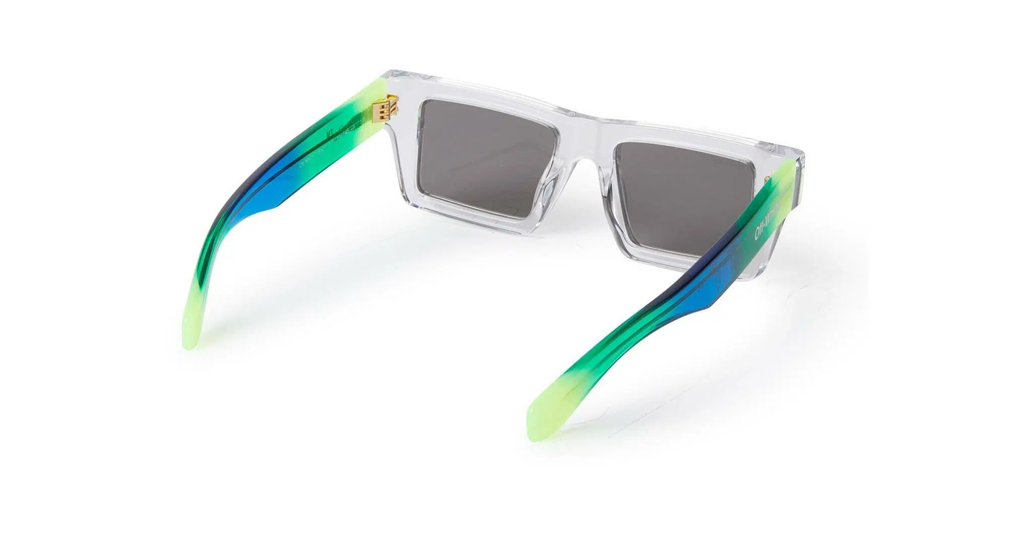 Off-White Nassau in Transparent Rainbow Green Blue Off-White Nassau in Transparent Rainbow Green Blue OERI017S22PLA0018507