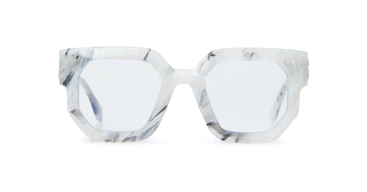 Off White OPTICAL STYLE 29 marble eyeglasses