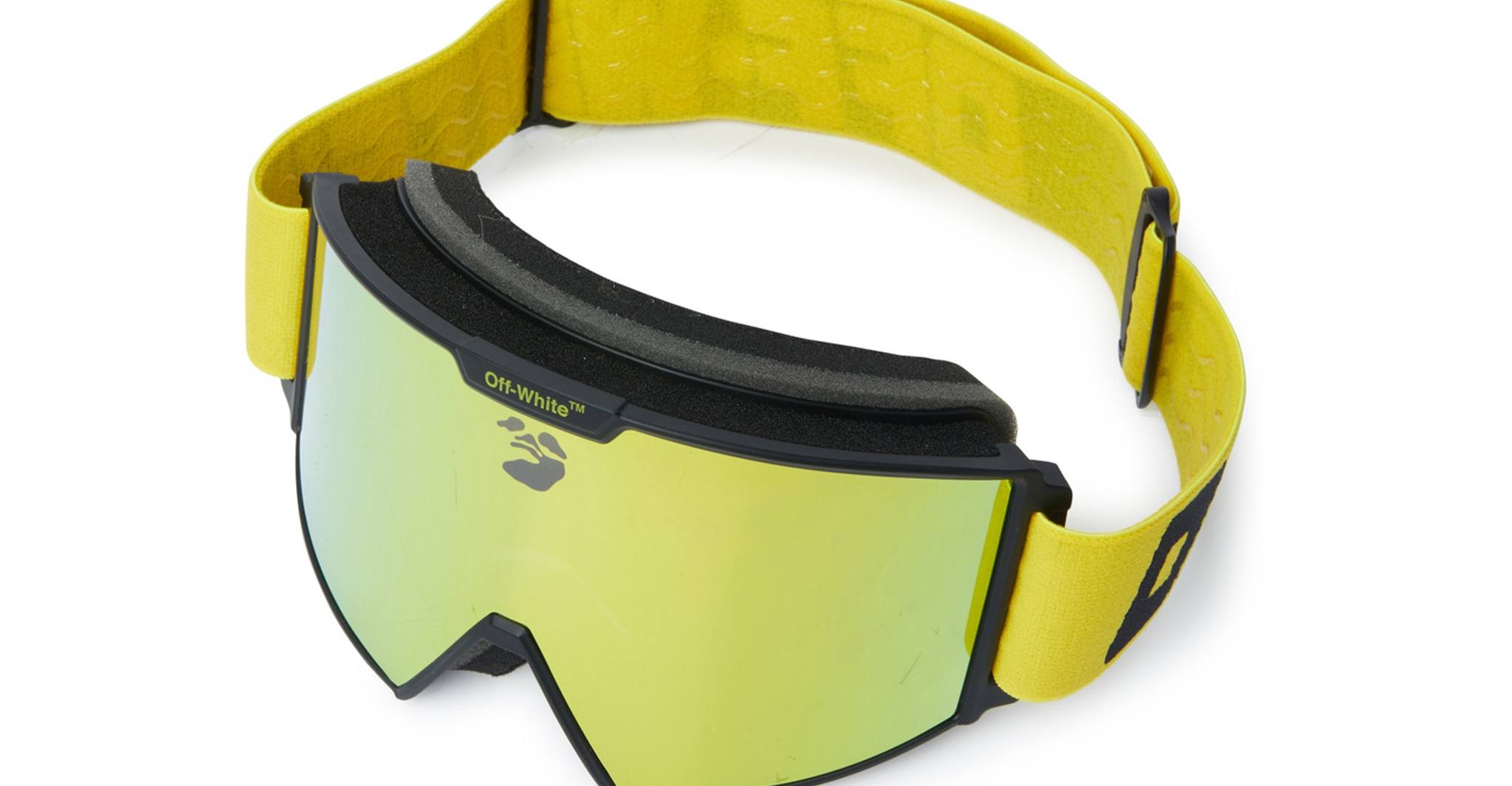 OffWhite Ski Goggle in Yellow Mirror Dan Deutsch Optical Outlook