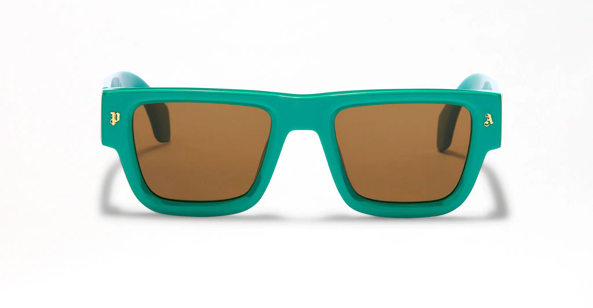 Palm Angels Palisade Sunglass in Green Front Palm Angels Palisade Sunglass in Green PERI023S23PLA0015560