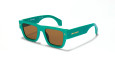 Palm Angels Palisade Sunglass in Green PERI023S23PLA0015560