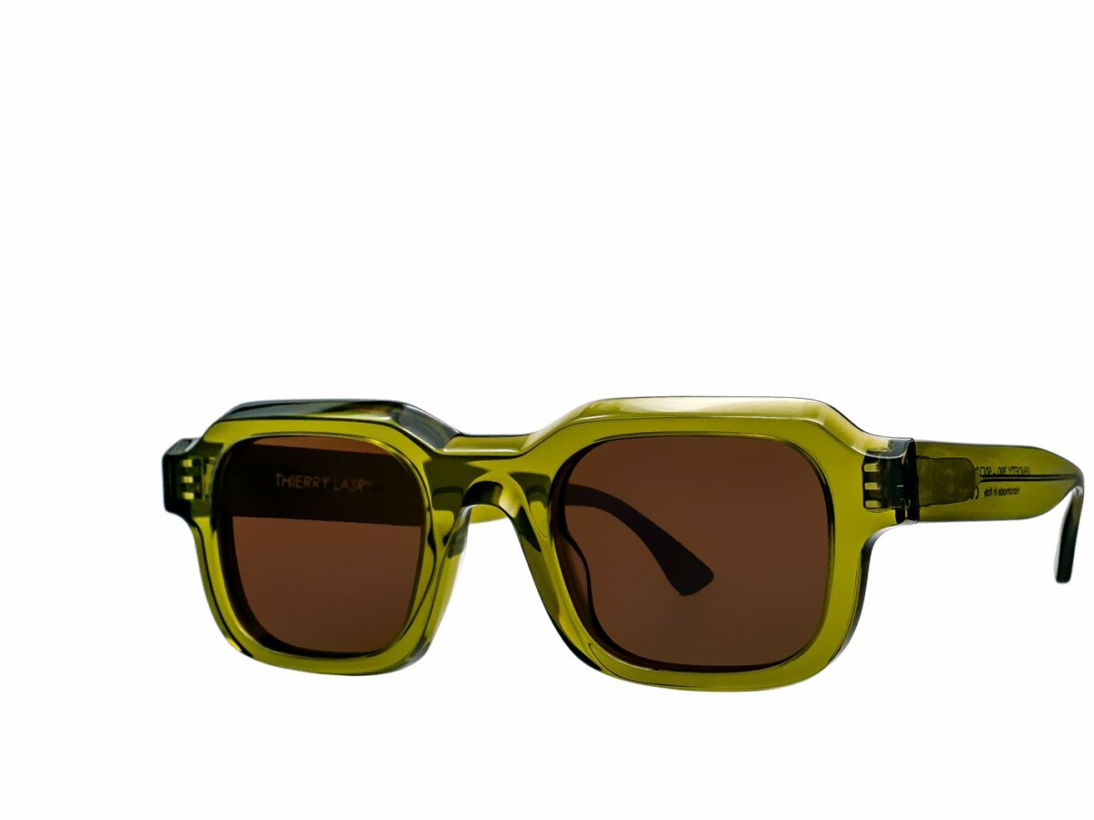 サングラス THIERRY LASRY Woman Sunglasses Green VENDETTY 390 Thierry Lasry VENDETTY Rectangle Sunglasses – THIERRY LASRY
